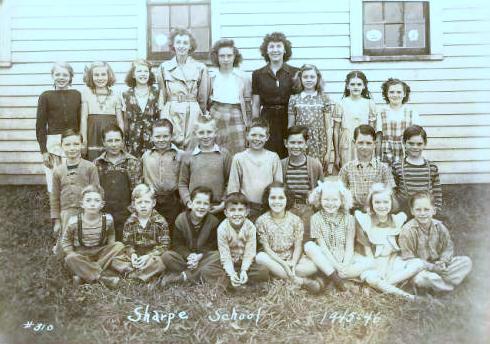 Students at Sharpe School 1945-46